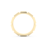 Patterned Men's Wedding Band