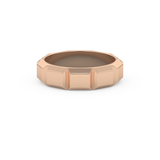 Patterned Men's Wedding Band