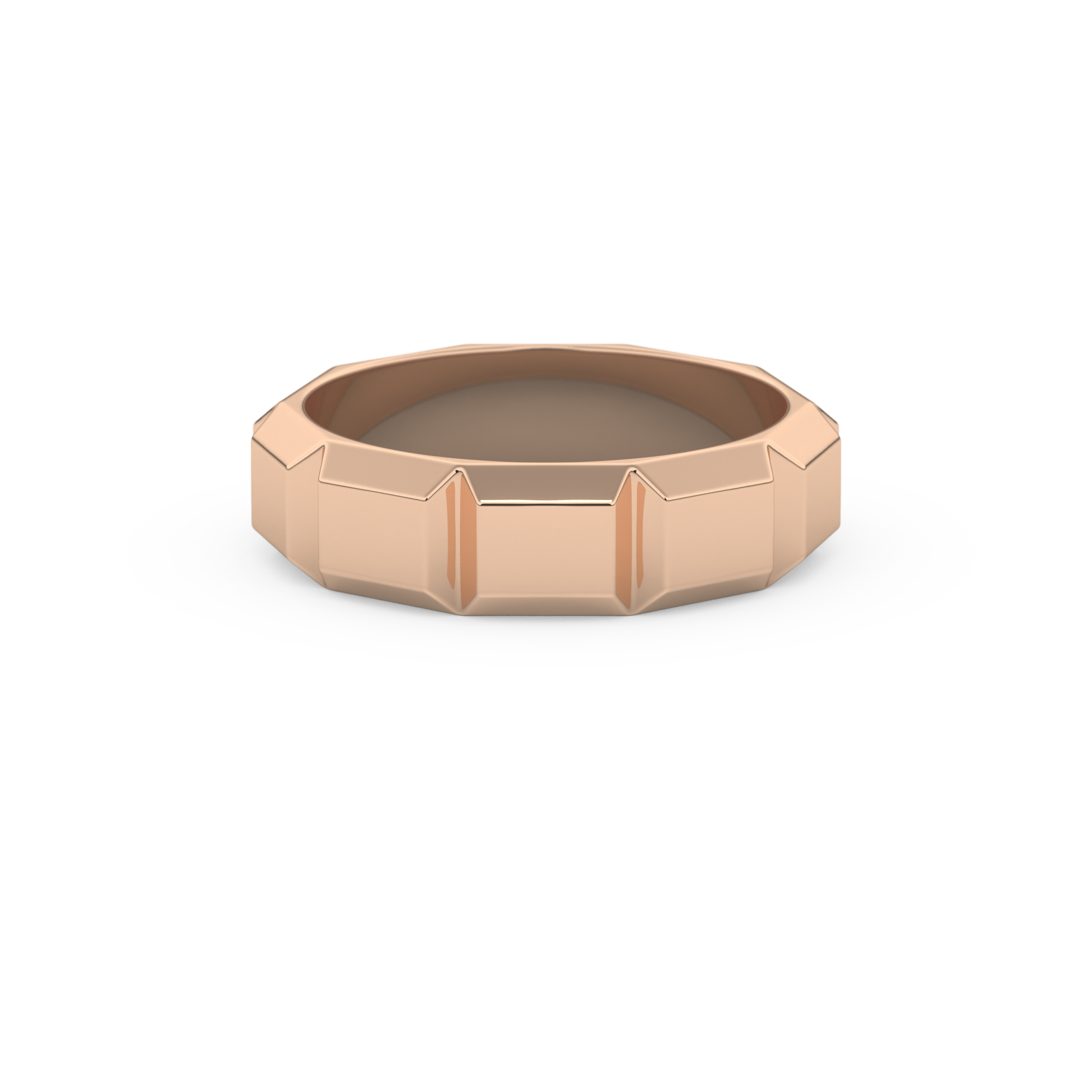 Patterned Men's Wedding Band