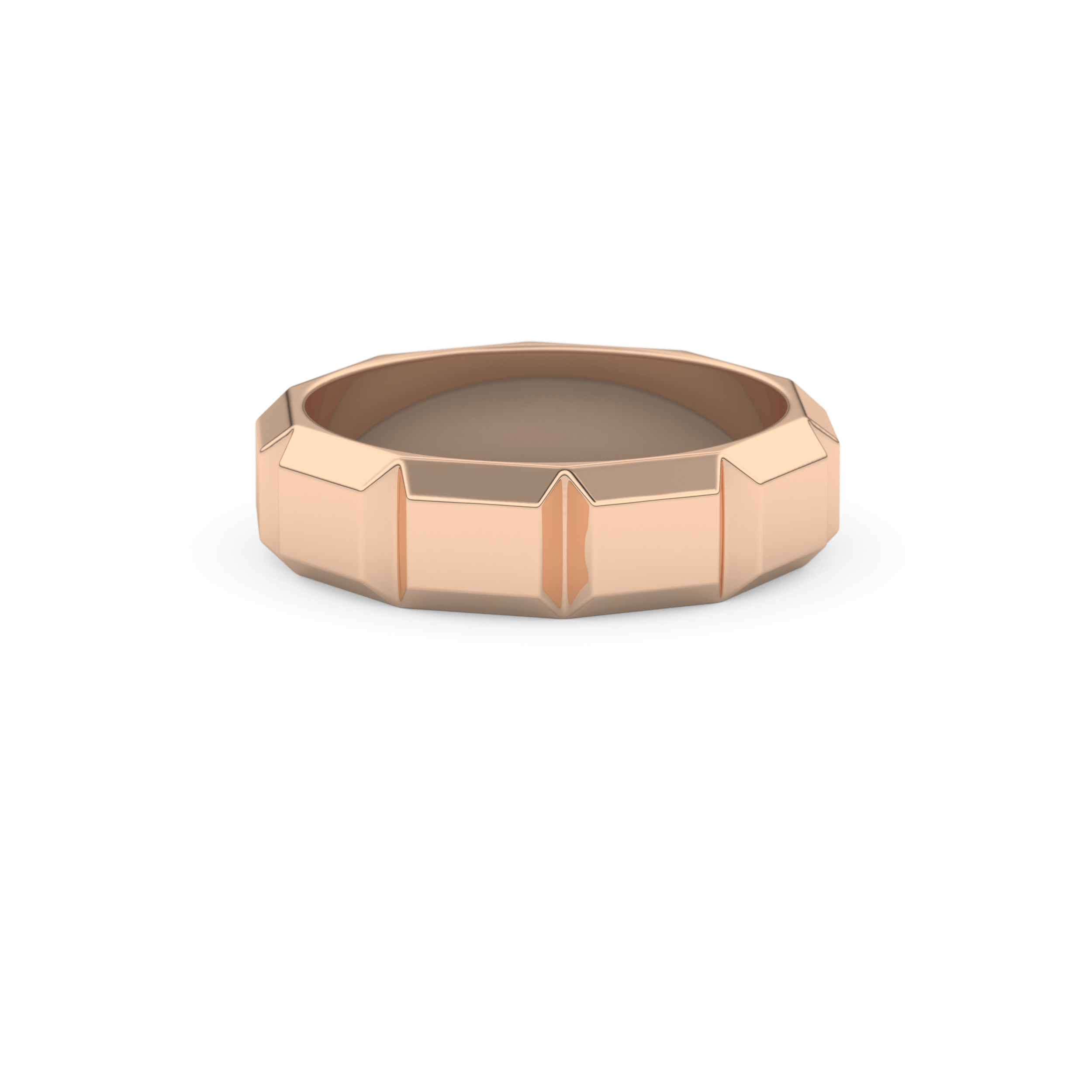 Patterned Men's Wedding Band