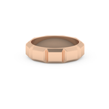 Patterned Men's Wedding Band