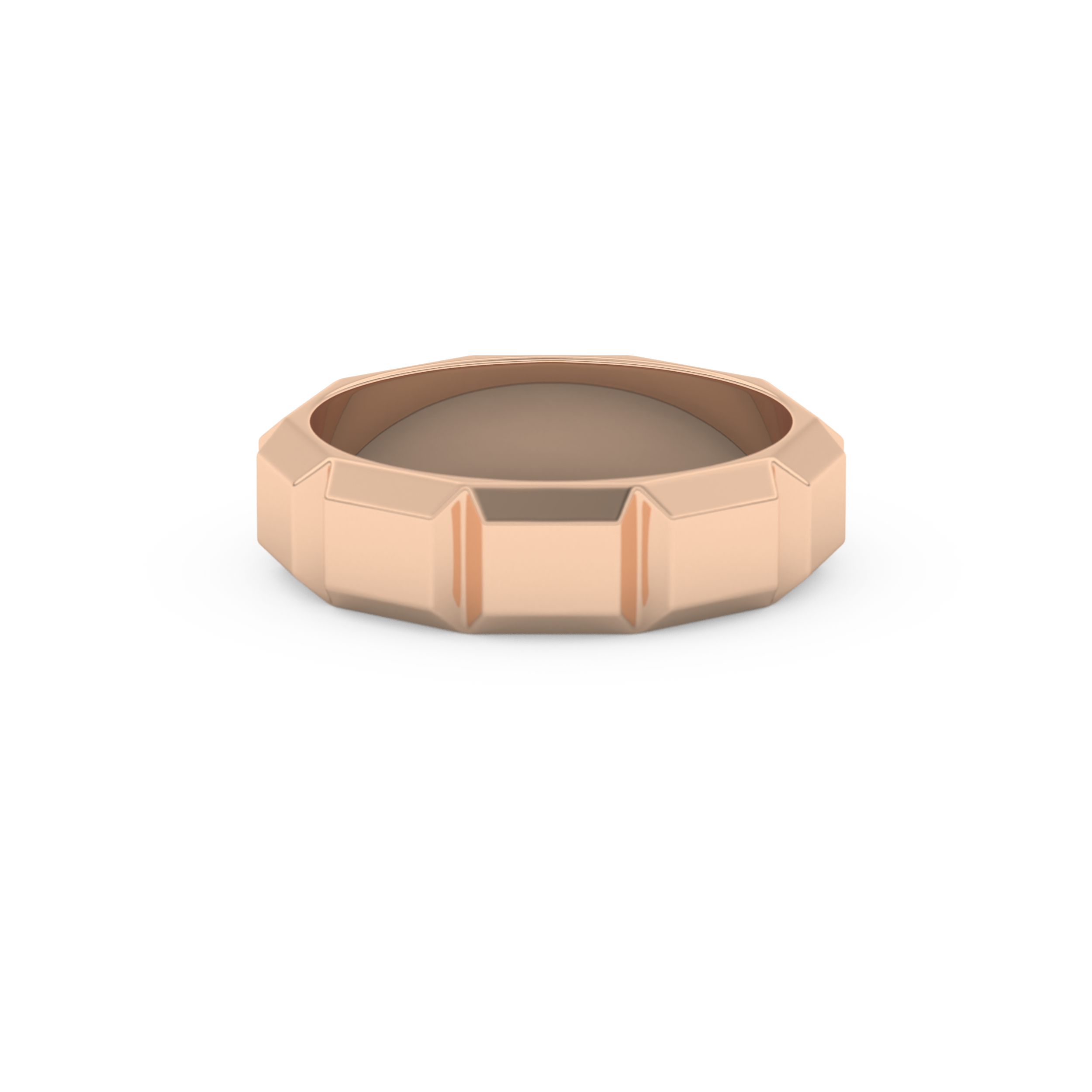Patterned Men's Wedding Band