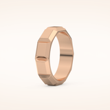 Patterned Men's Wedding Band