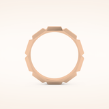 Patterned Men's Wedding Band