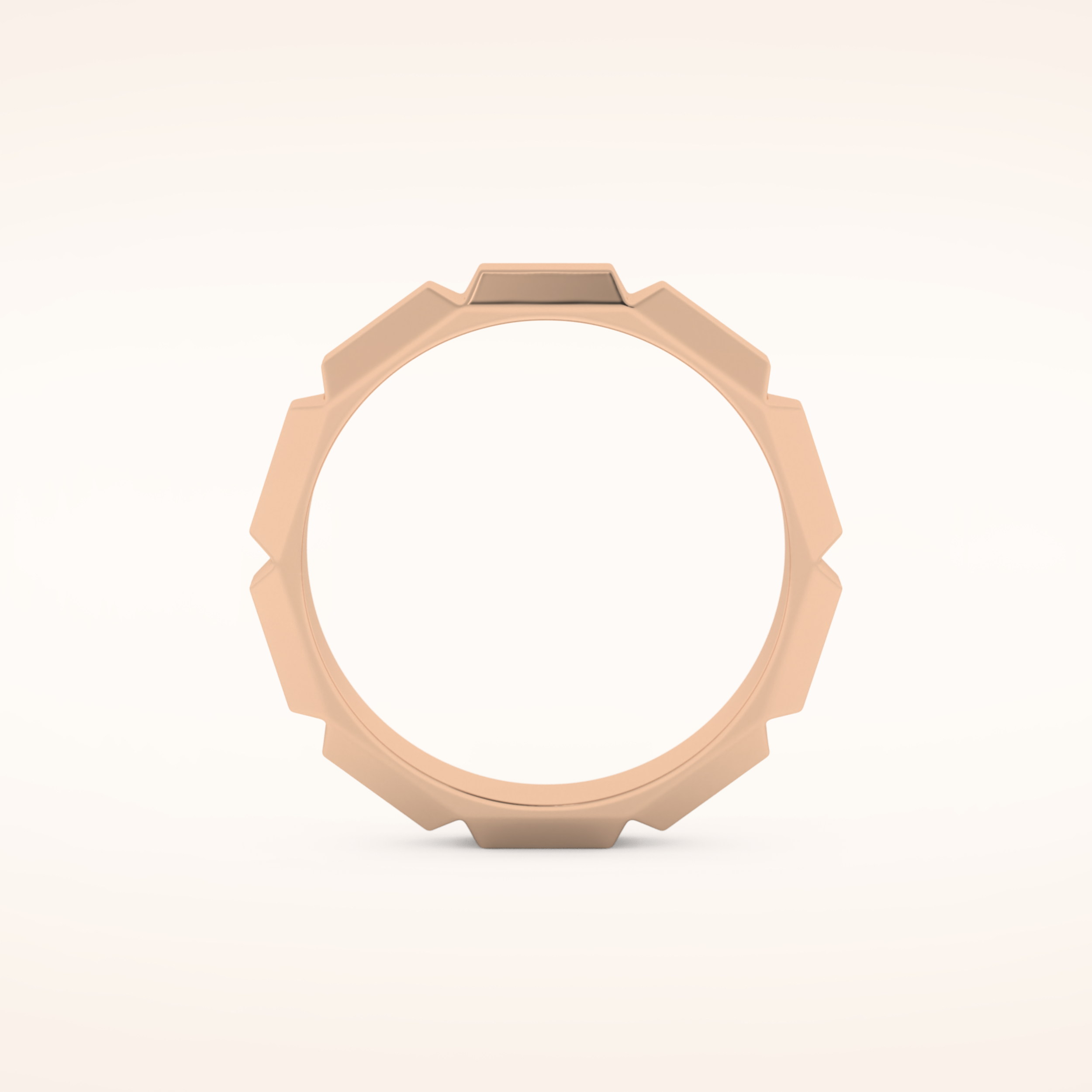 Patterned Men's Wedding Band