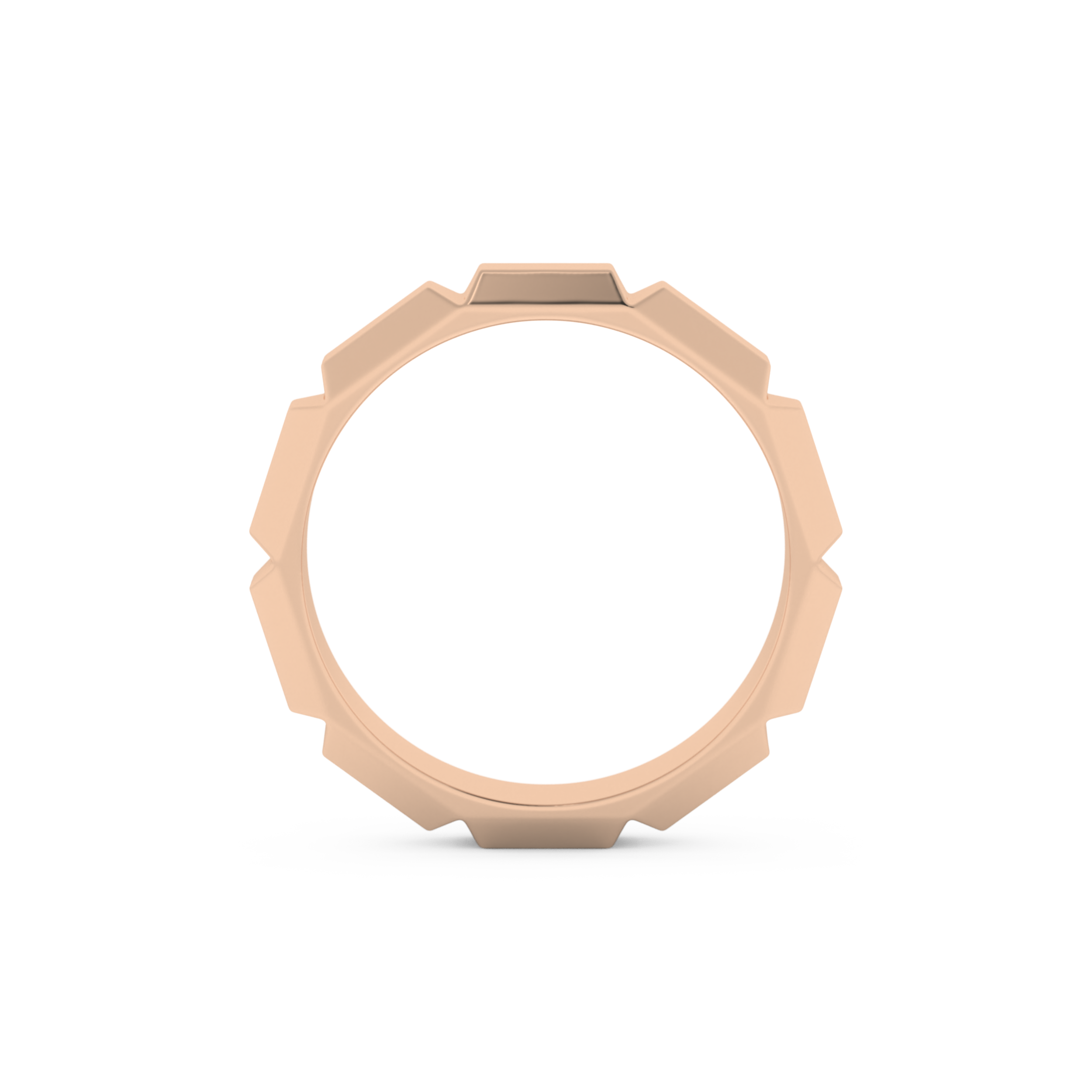 Patterned Men's Wedding Band