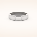 Patterned Men's Wedding Band