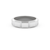 Patterned Men's Wedding Band