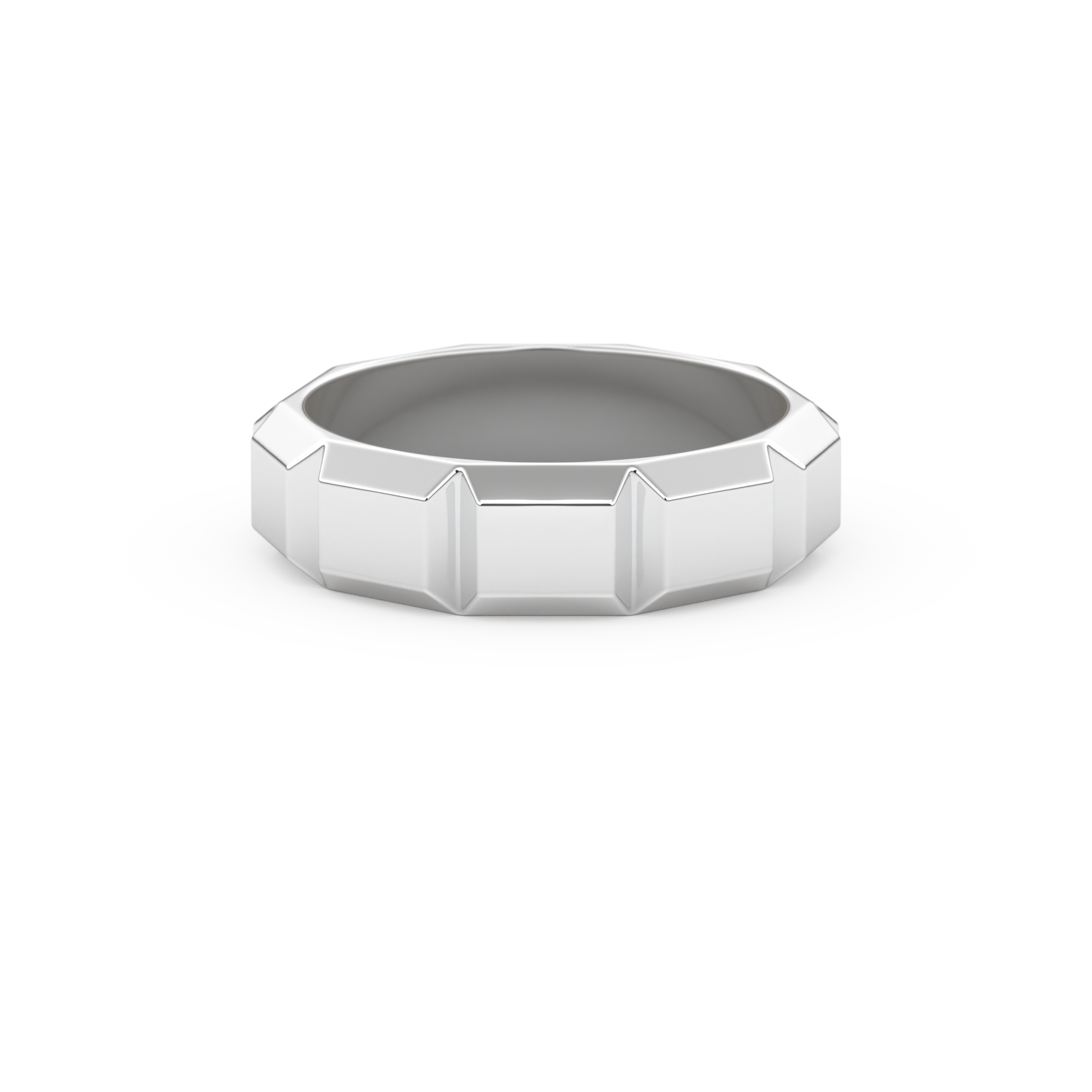 Patterned Men's Wedding Band