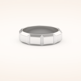 Patterned Men's Wedding Band