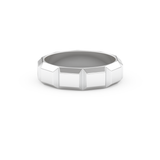 Patterned Men's Wedding Band