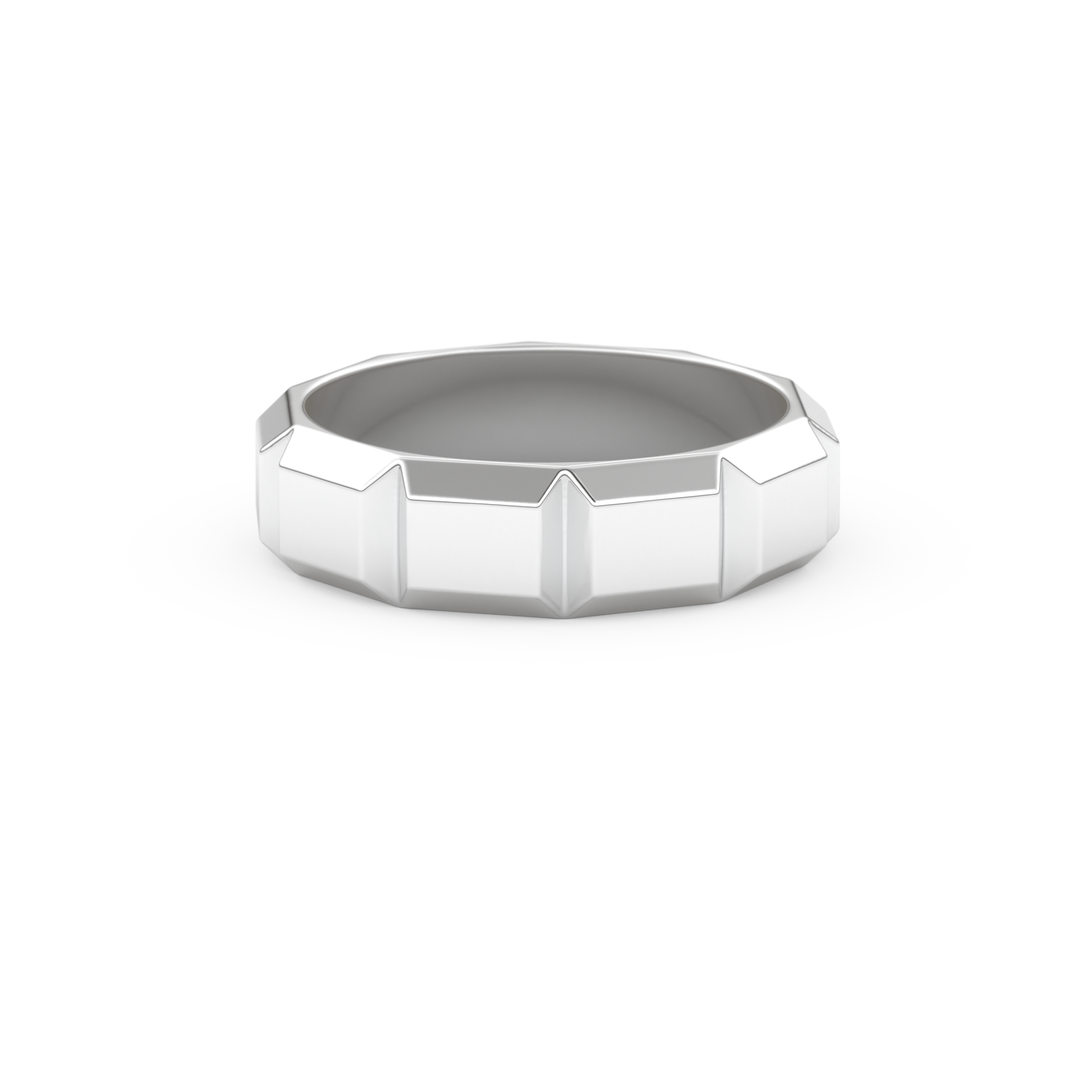 Patterned Men's Wedding Band