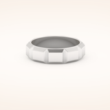 Patterned Men's Wedding Band