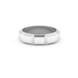 Patterned Men's Wedding Band