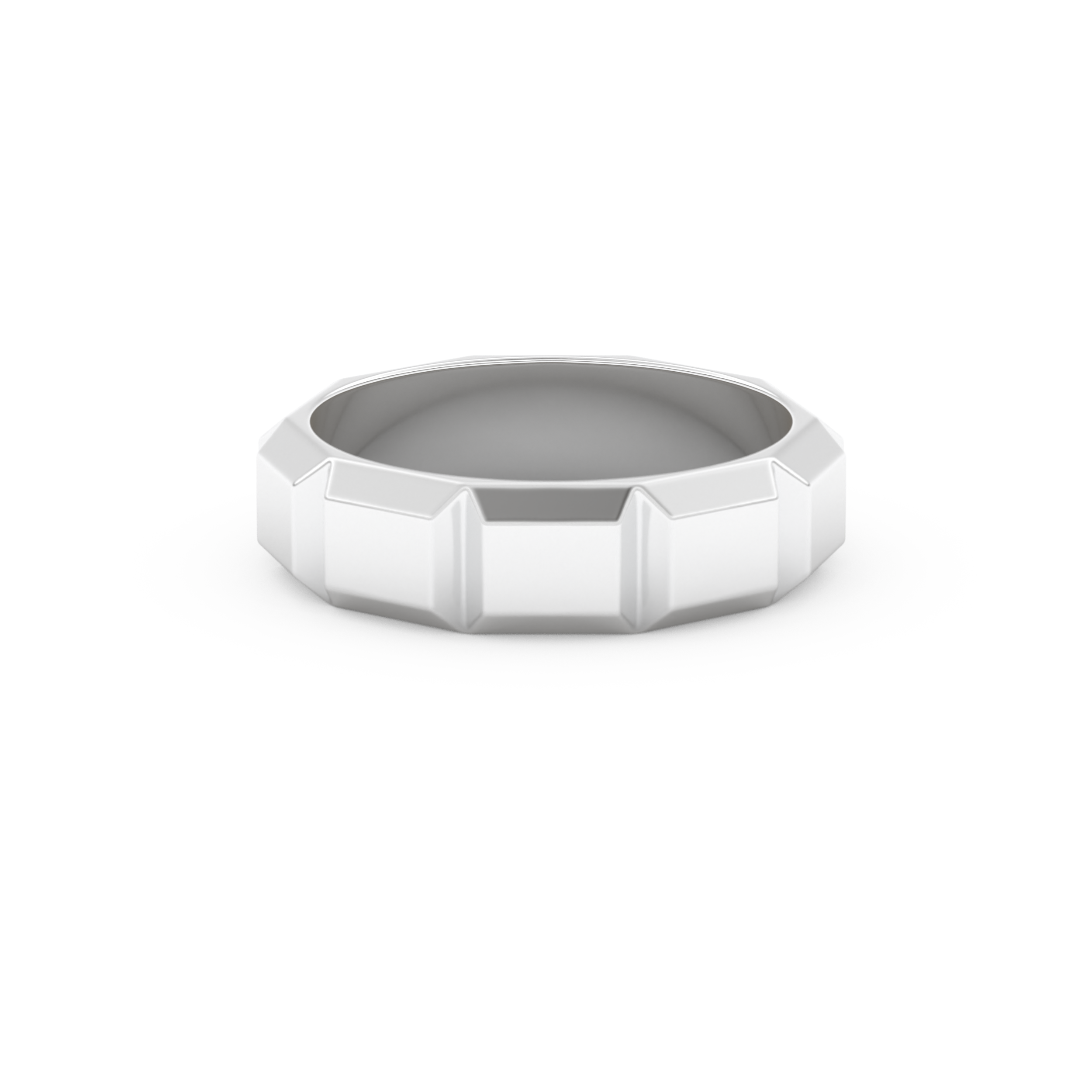 Patterned Men's Wedding Band