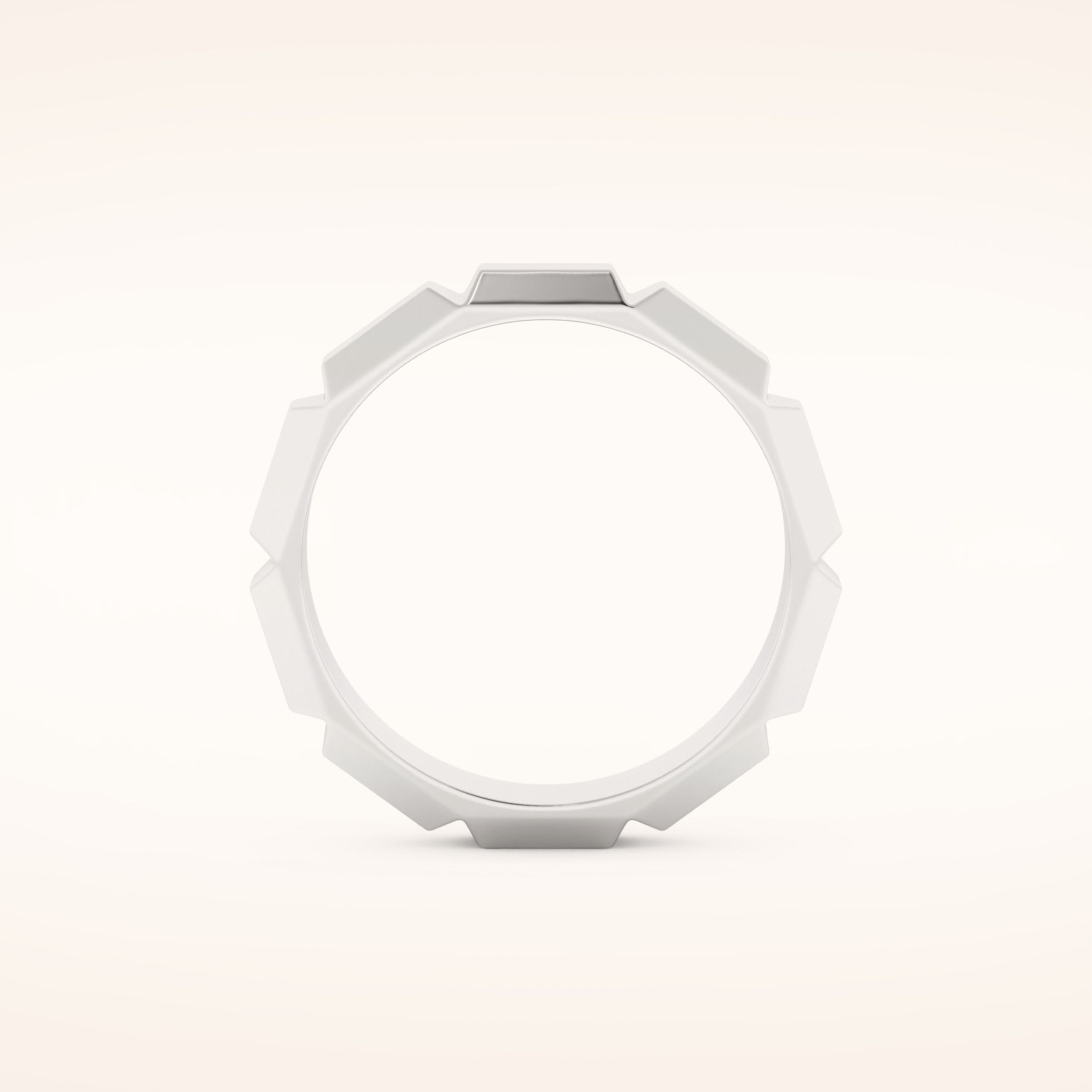 Patterned Men's Wedding Band