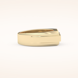 0.536 TCW Round Shaped Moissanite Multi Stone Men's Wedding Band