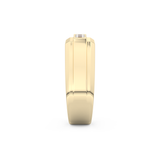 0.536 TCW Princess Lab Grown Diamond Men's Wedding Band
