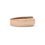 0.536 TCW Princess Lab Grown Diamond Men's Wedding Band