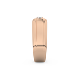 0.536 TCW Princess Lab Grown Diamond Men's Wedding Band