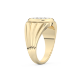 0.417 TCW Round Lab Grown Diamond Men's Wedding Band