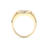0.417 TCW Round Lab Grown Diamond Men's Wedding Band