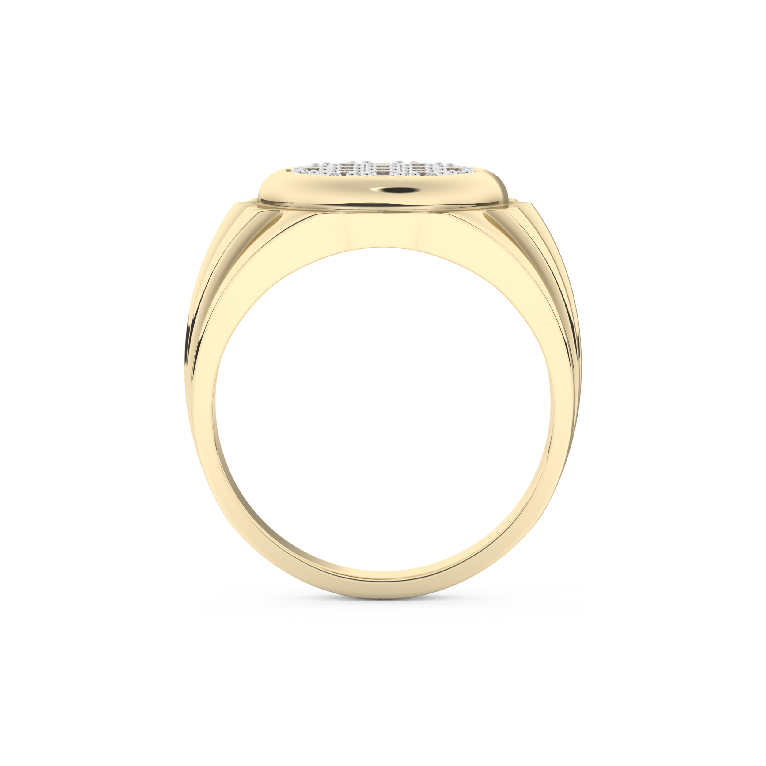 0.417 TCW Round Lab Grown Diamond Men's Wedding Band