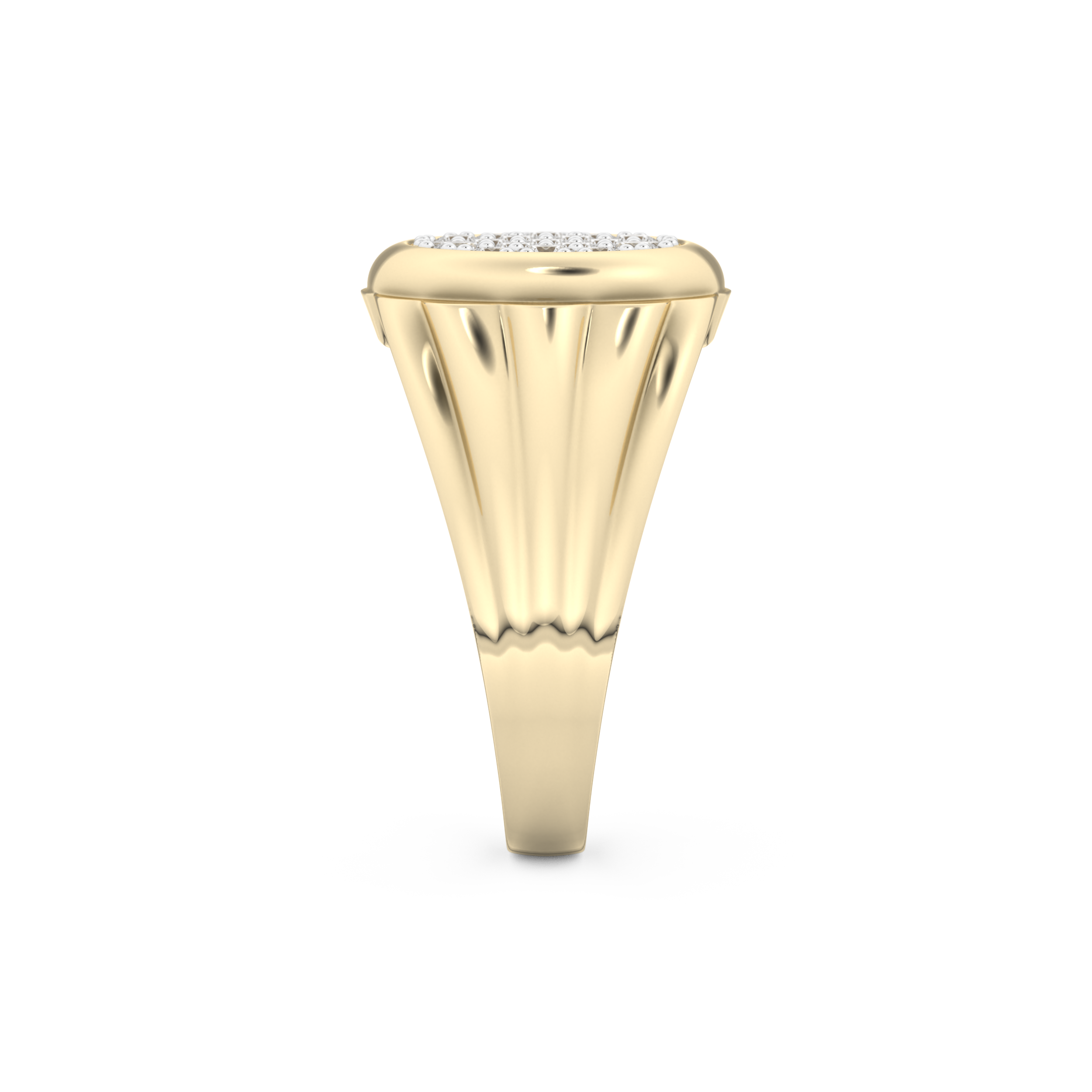 0.417 TCW Round Lab Grown Diamond Men's Wedding Band