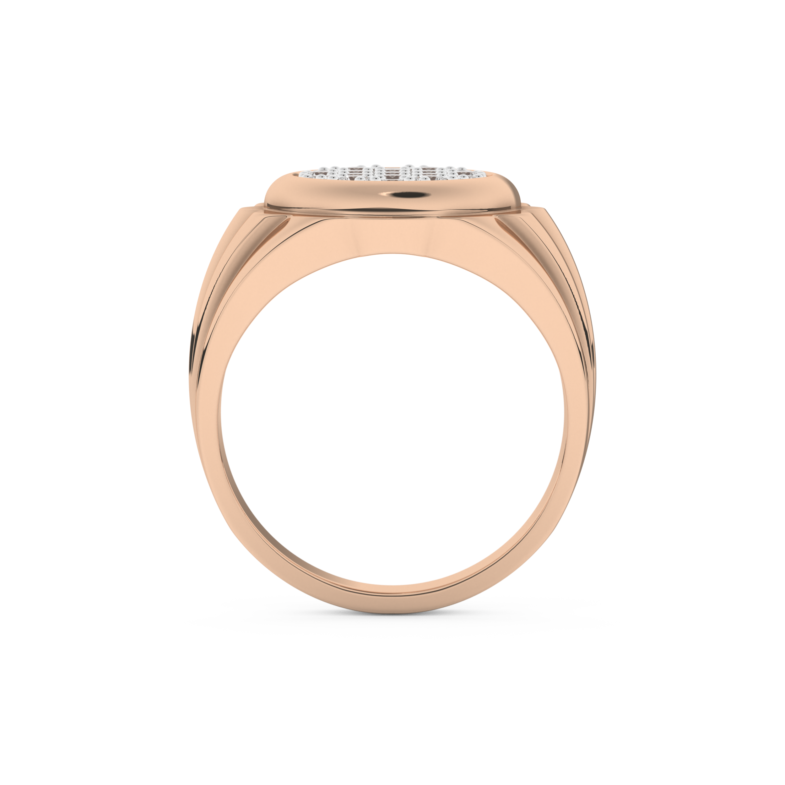 0.417 TCW Round Lab Grown Diamond Men's Wedding Band