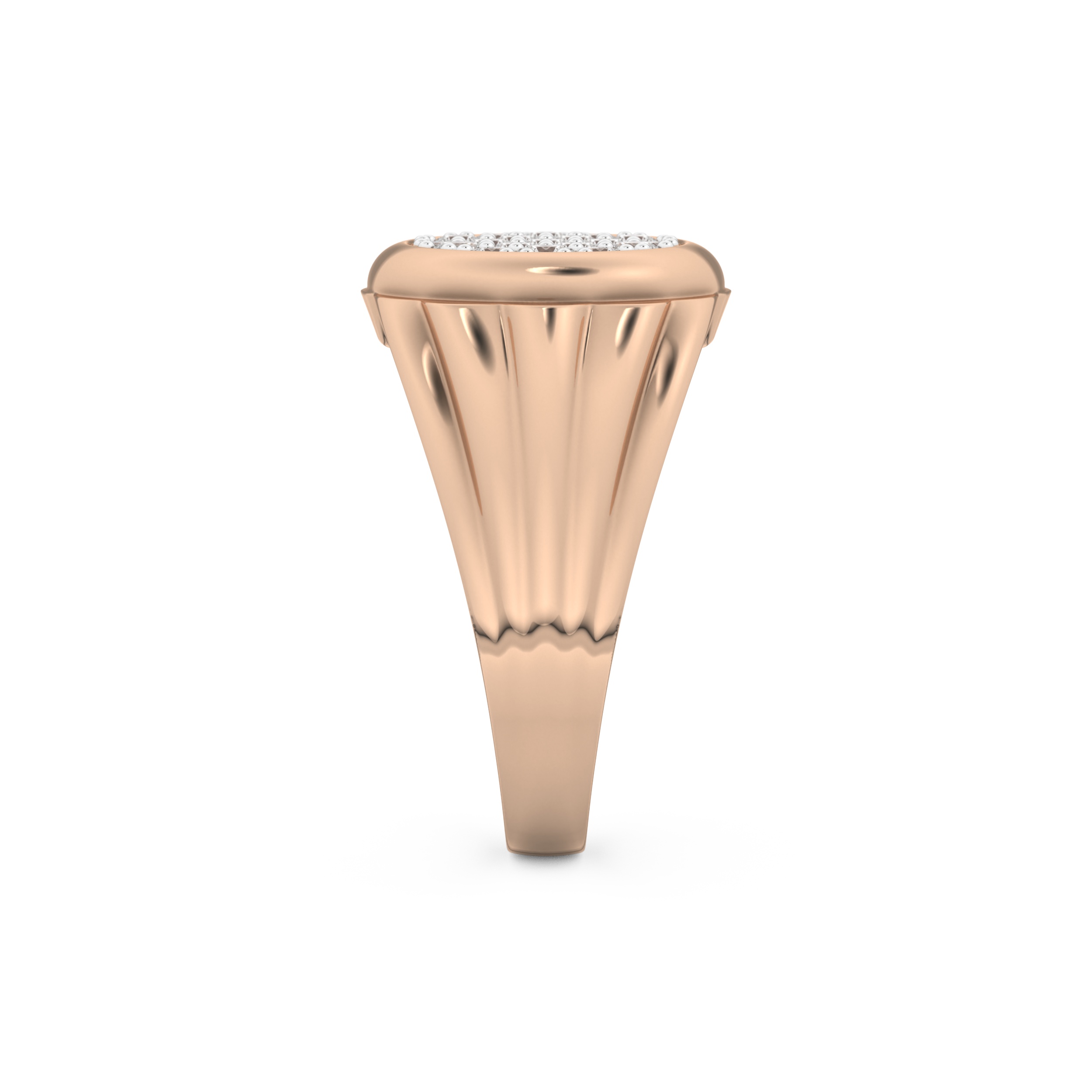 0.417 TCW Round Lab Grown Diamond Men's Wedding Band