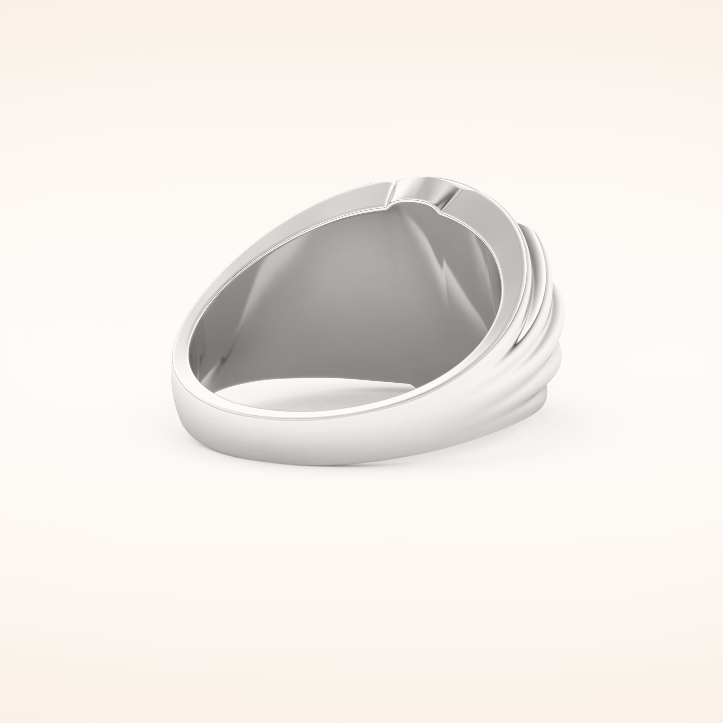 0.417 TCW Round Shaped Moissanite Multi Stone Men's Wedding Band