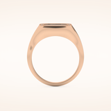 0.15 TCW Round Shaped Moissanite Signet Men's Wedding Band