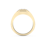 Princess Three Stone Lab Grown Diamond Men's  Engagement Ring