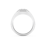 Princess Three Stone Lab Grown Diamond Men's  Engagement Ring