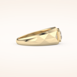 Patterned Men's Wedding Band
