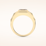 Patterned Men's Wedding Band