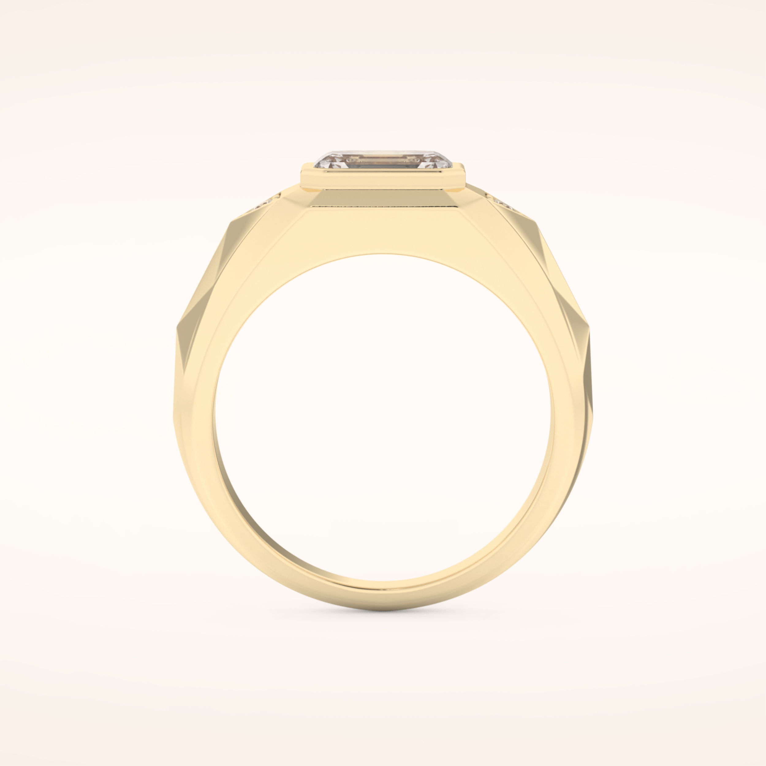 Patterned Men's Wedding Band