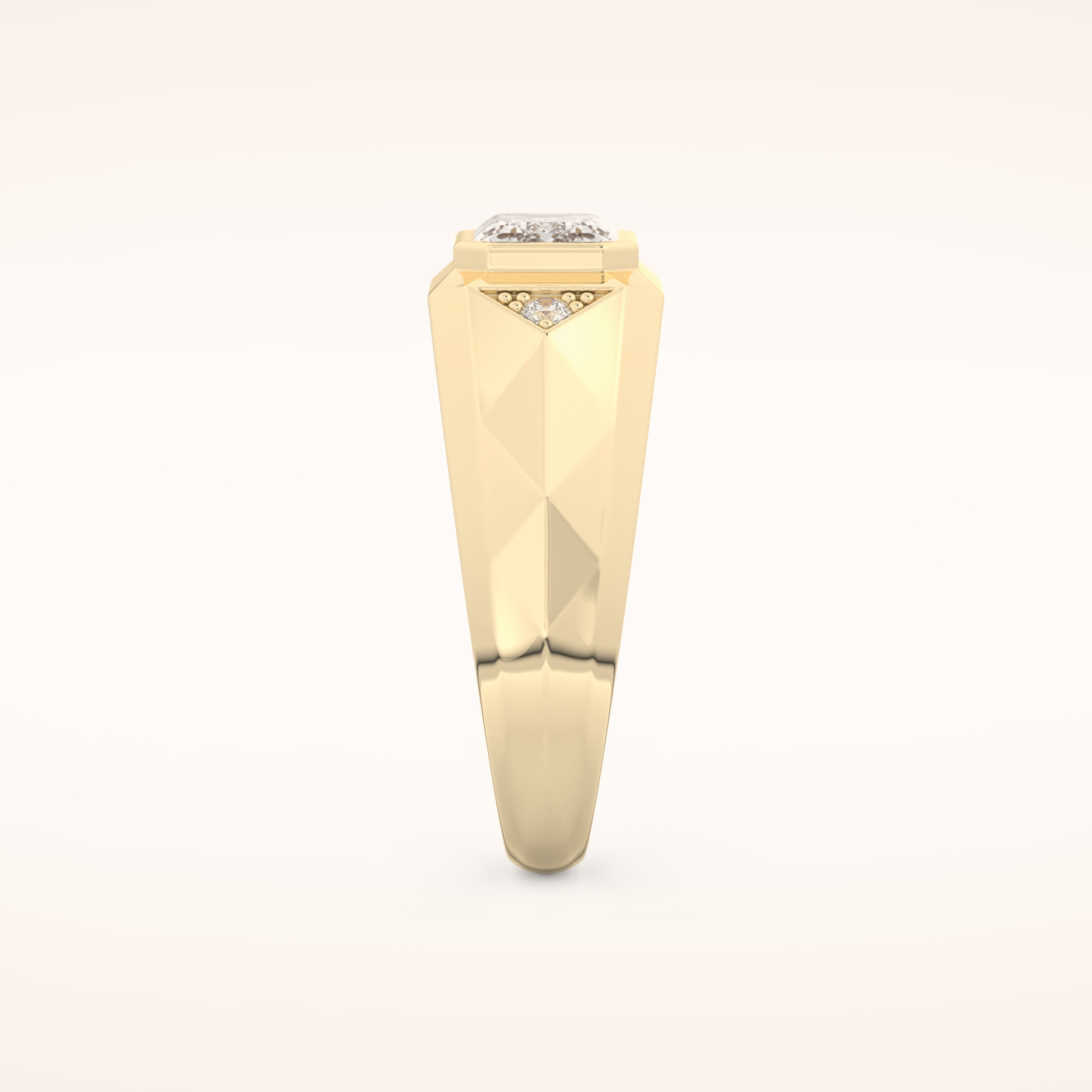 Patterned Men's Wedding Band