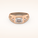 Patterned Men's Wedding Band