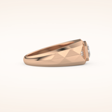 Patterned Men's Wedding Band