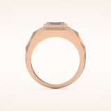 Patterned Men's Wedding Band