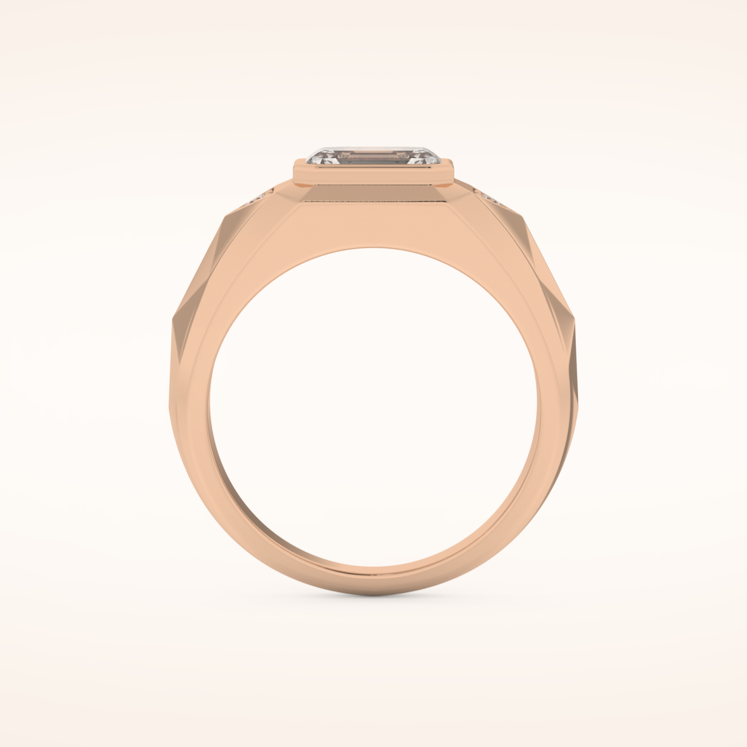 Patterned Men's Wedding Band