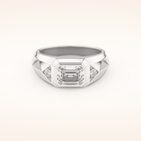 Patterned Men's Wedding Band