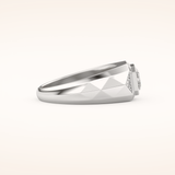 Patterned Men's Wedding Band