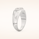 Patterned Men's Wedding Band