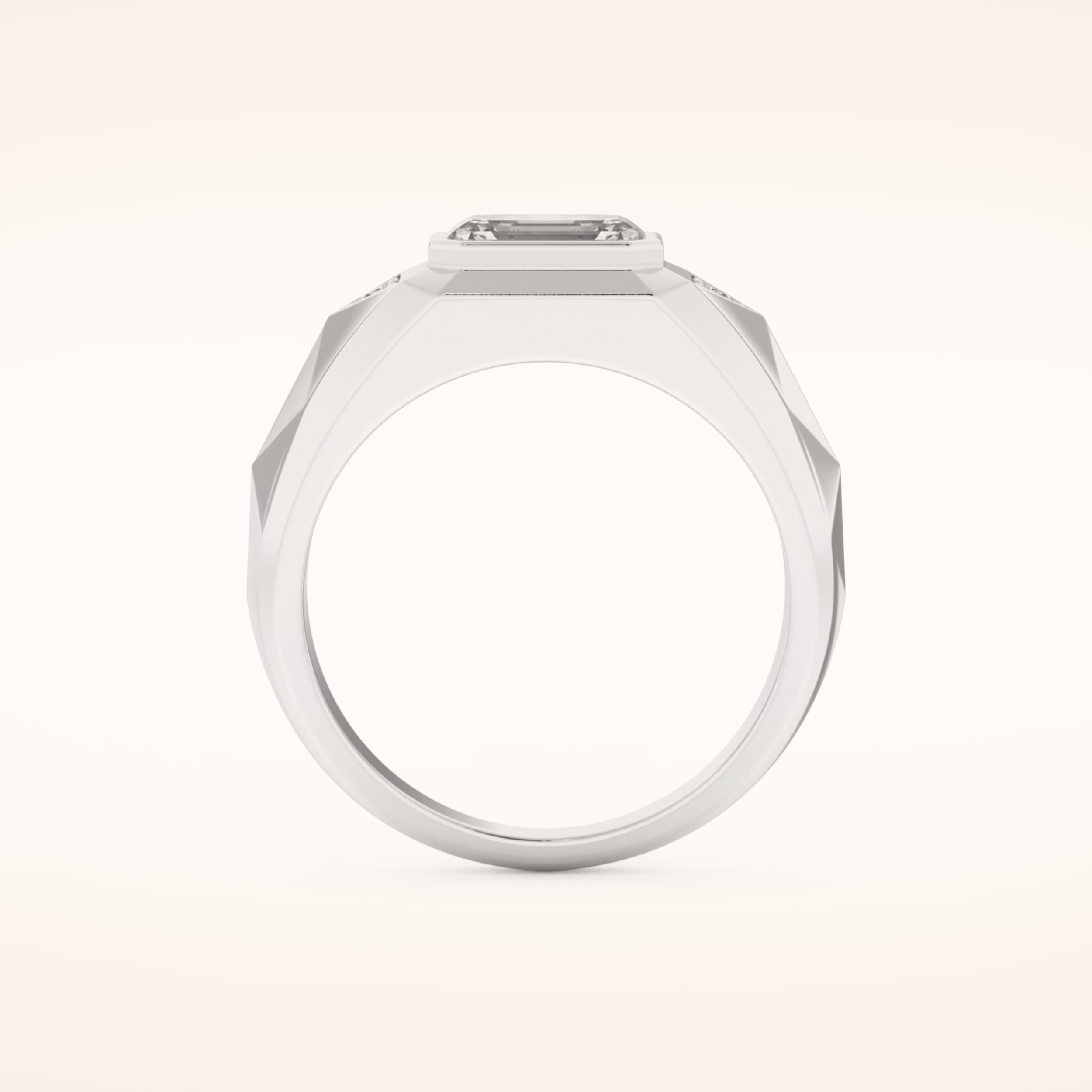 Patterned Men's Wedding Band