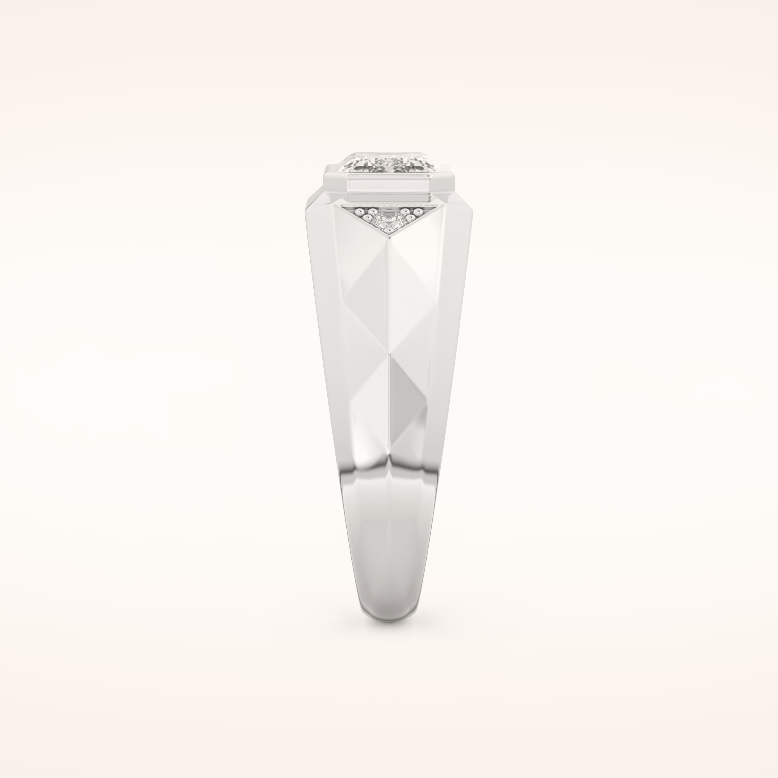 Patterned Men's Wedding Band