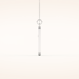 0.6 TCW Round Cut Moissanite Cross Bar Necklace