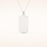0.6 TCW Round Cut Moissanite Cross Bar Necklace