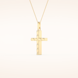 Classic Patterned Cross Necklace